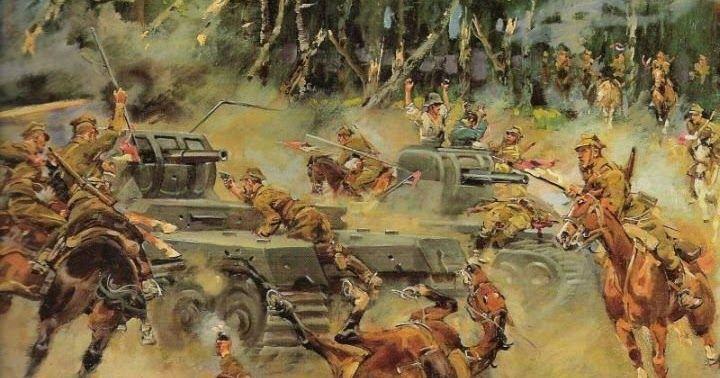 波兰骑兵对战德国装甲视频